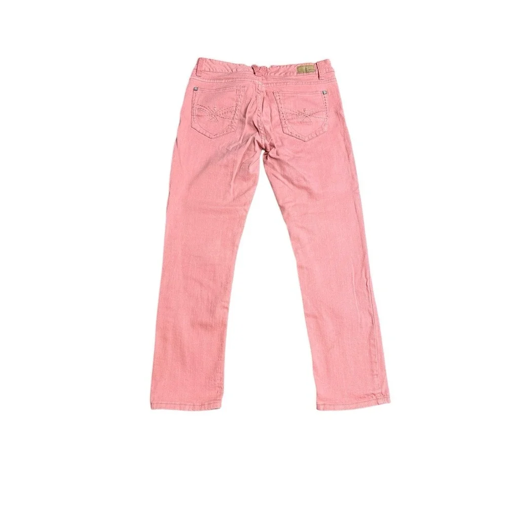 Supplies Jeans Womens 6 Skinny Leg Mid Rise Blue Denim Measure - Picture 2 of 15